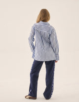 AJ Crest Palermo Shirt Sea Blue