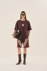 Waves Oversized Tee Chocolate