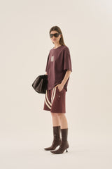 Waves Oversized Tee Chocolate