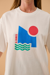 Sun Oversized Tee Warm White