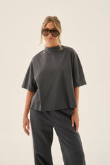 Palmera Oversized Tee Washed Black