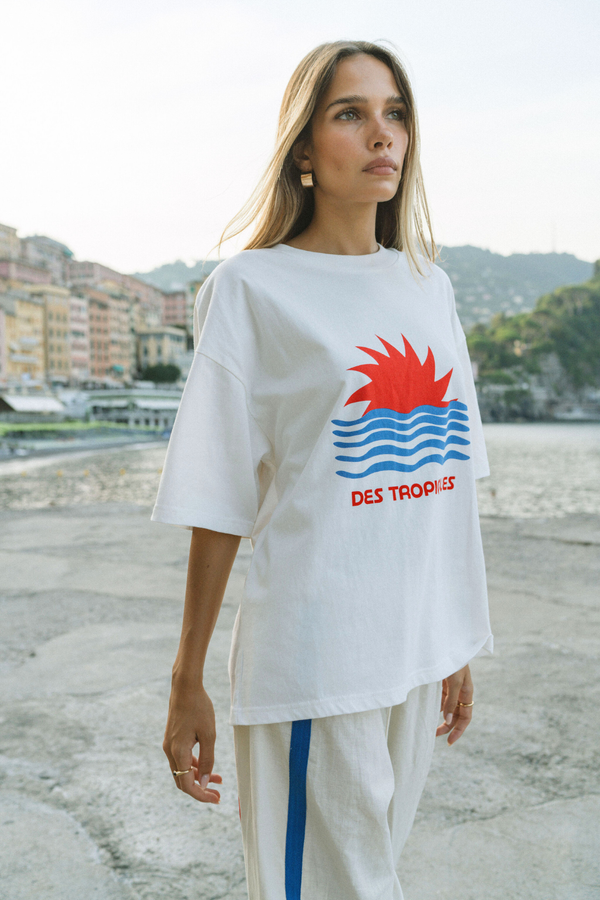 Tropiques Oversized Tee Warm White