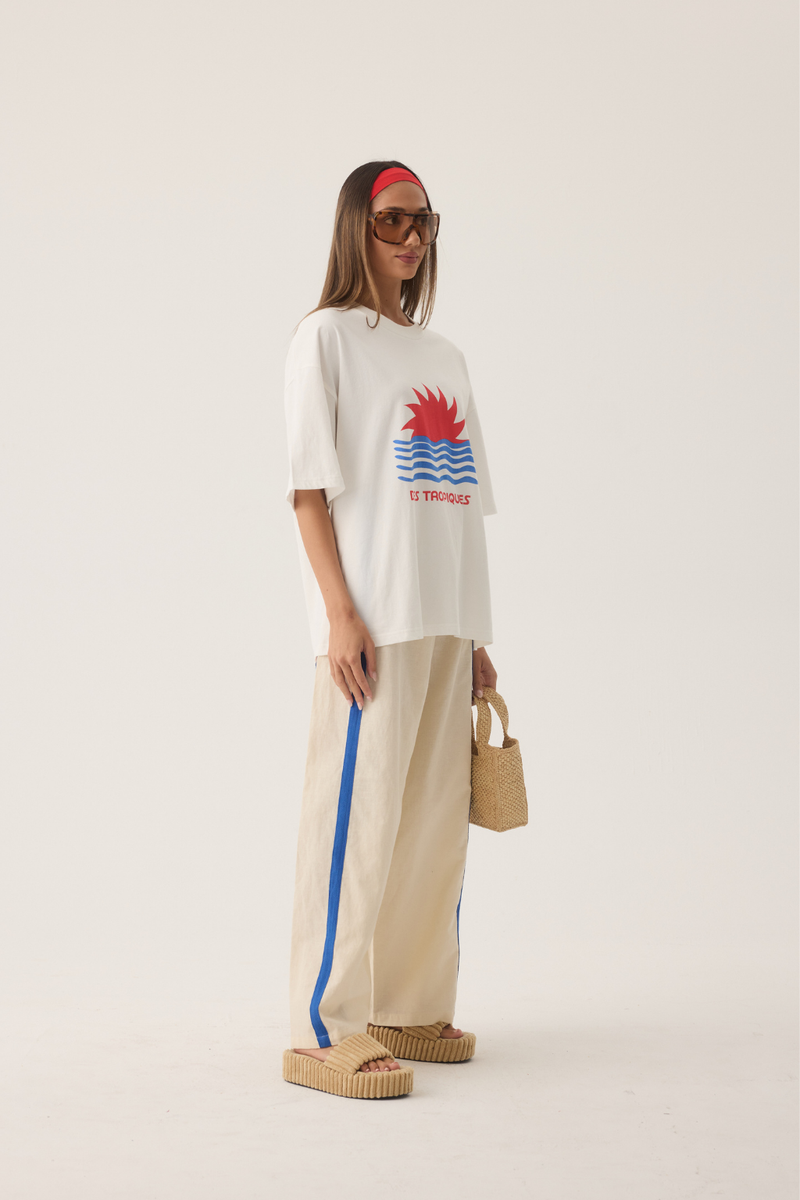 Tropiques Oversized Tee Warm White