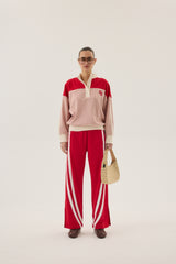 AJ Vintage Knit Sweatshirt Soft Blush