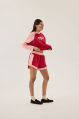 Retro Track Short Poppy Red