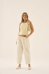 AJ Barrel Pant Coconut