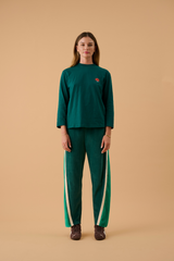 Cuba Cola Long Sleeve Top Storm Green