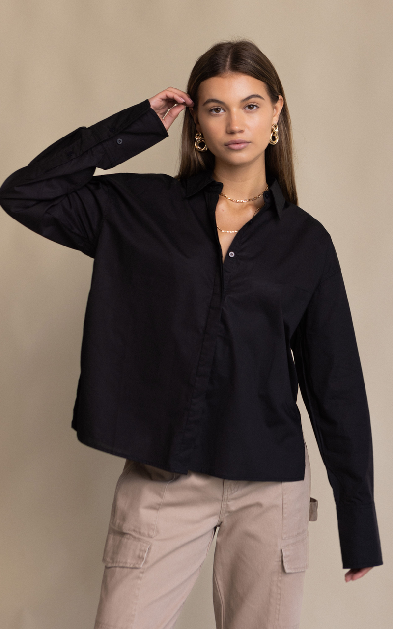Paris Minimal Shirt Noir