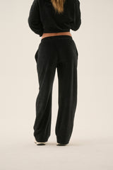 AJ Velour Trackpant Noir