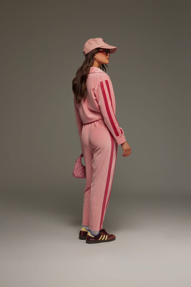 Mara Velour Sweater Blush