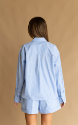 Holiday Shirt Blue Stripe