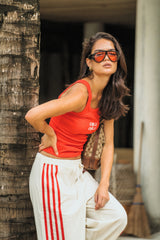 Chilli Knit Tank Poppy Red