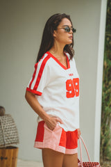 Retro Track Short Poppy Red