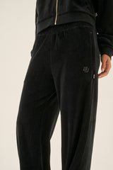 AJ Velour Trackpant Noir