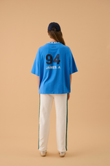 A James Oversized Tee French Blue