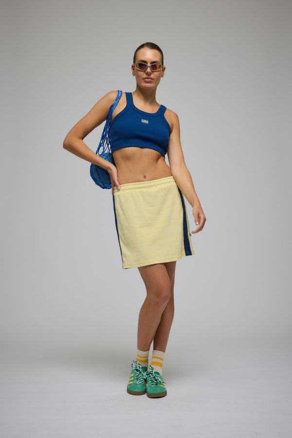 AJ Rib Crop Top Night Sail