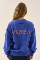 A James Sweatshirt Cobalt Blue