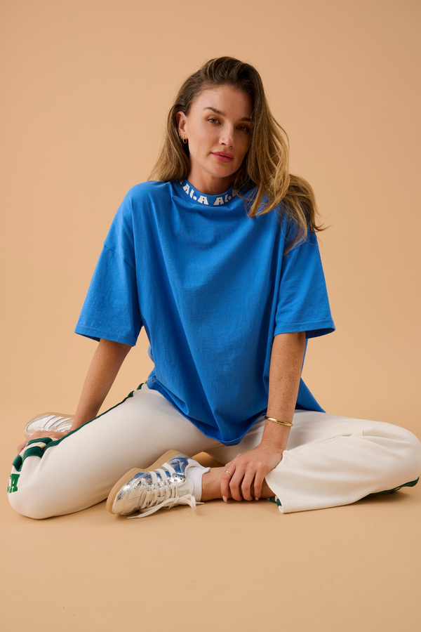 A James Oversized Tee French Blue