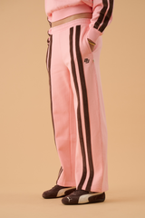 AJ Logo Stripe Trackpant Rose Quartz
