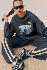 Daytona Long Sleeve Top Washed Black