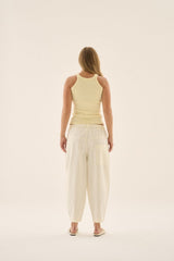 AJ Shell Tank Pastel Yellow