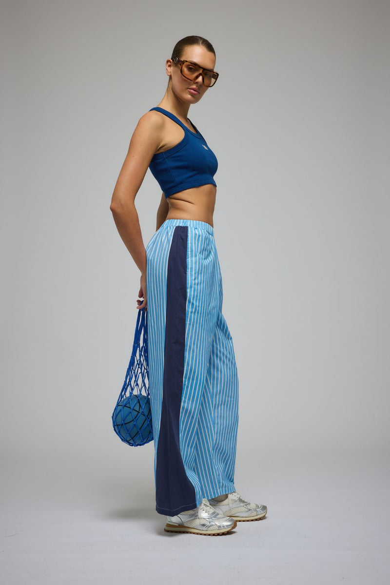 AJ Rib Crop Top Night Sail