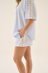 AJ Shell Short Sky Blue