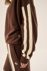 AJ Logo Sweatshirt Chicory Coffee