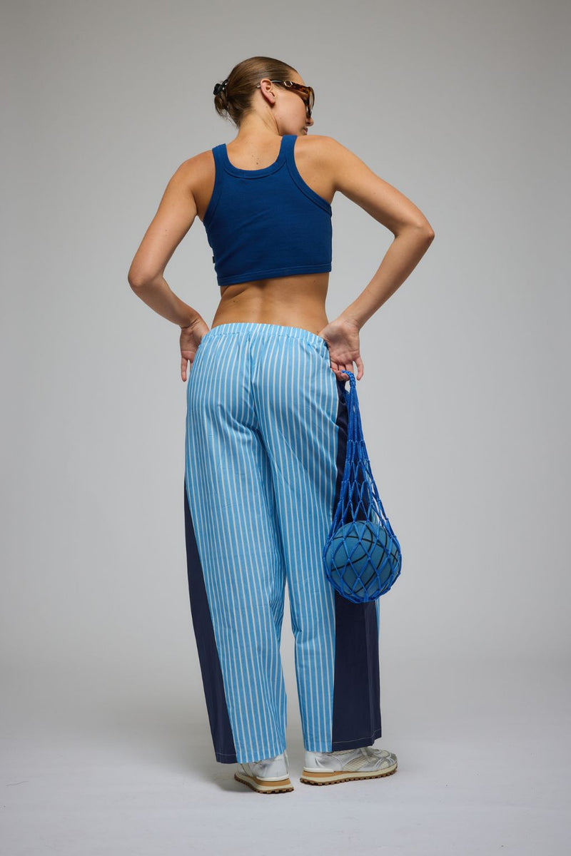 AJ Rib Crop Top Night Sail