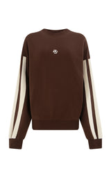 AJ Logo Sweatshirt Chicory Coffee