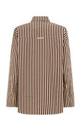 AJJA Shirt Chocolate Stripe