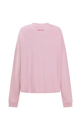 Palermo Oversized Long Sleeve Tee Pink Lavender