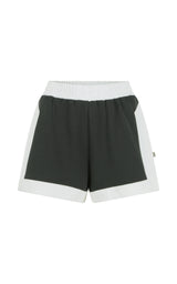 Retro Track Short Washed Black