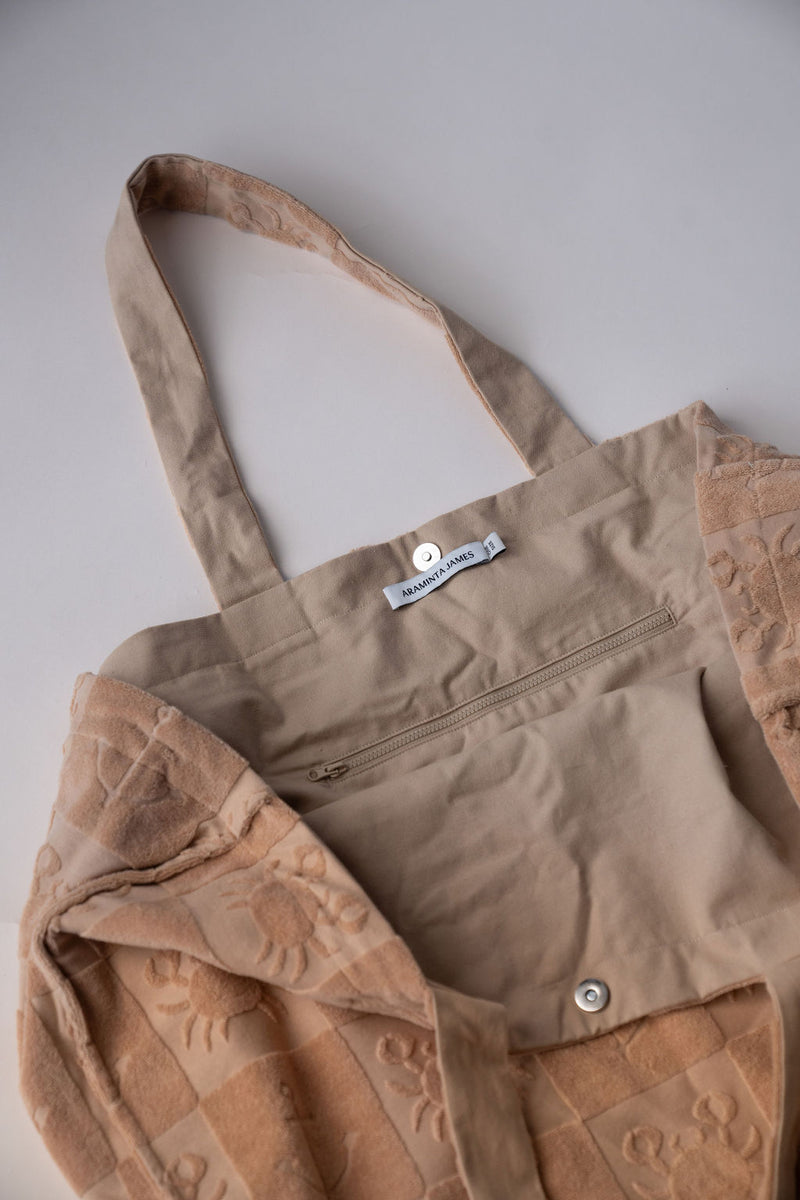 Seaside Terry Tote Bag Macadamia - New Arrival