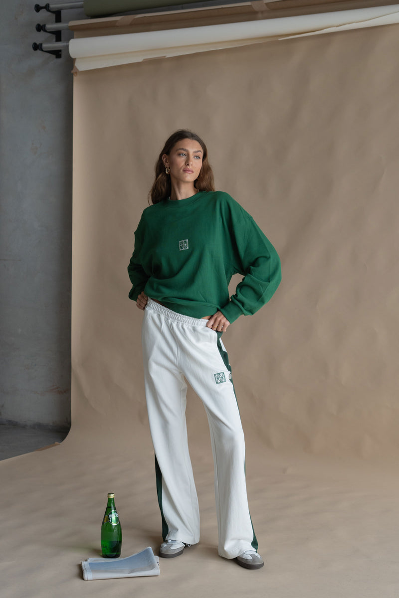 Monogram Classic Sweatshirt Dark Green