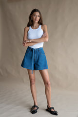 Jolie Denim Short Dark Blue