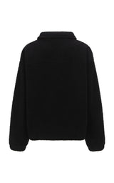 Sherpa Zip Through Jacket Noir