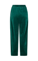 Velour Piping Pant Ivy