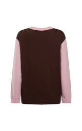 James Splice Long Sleeve Tee Rose Quartz