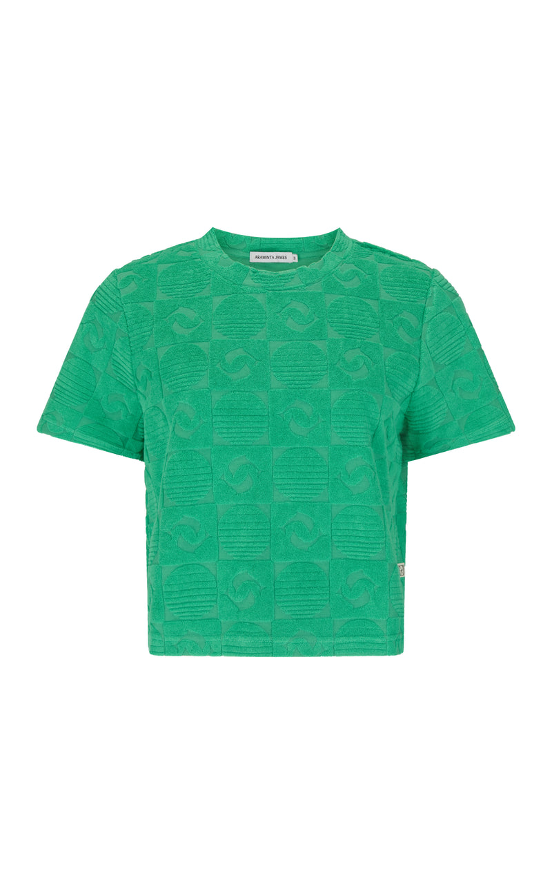 Cruise Terry Top Tropical Green