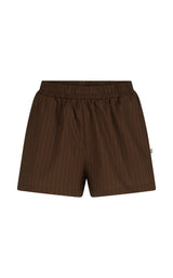 AJJA Stripe Short Mocha