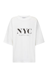 City Never Sleeps Tee Chalk - new arrival