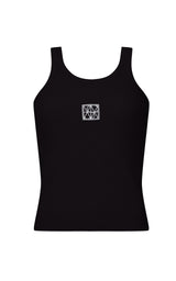 Monogram Tank Noir