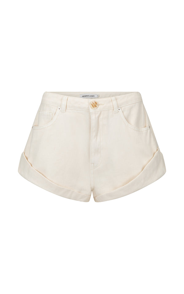 Goldie Denim Short Cream - New Arrival