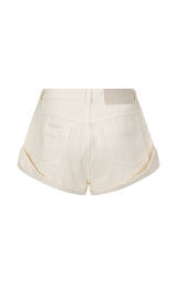 Goldie Denim Short Cream - New Arrival