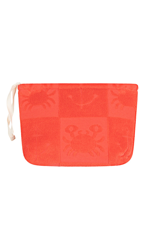 Seaside Terry Beach Clutch Lobster Red