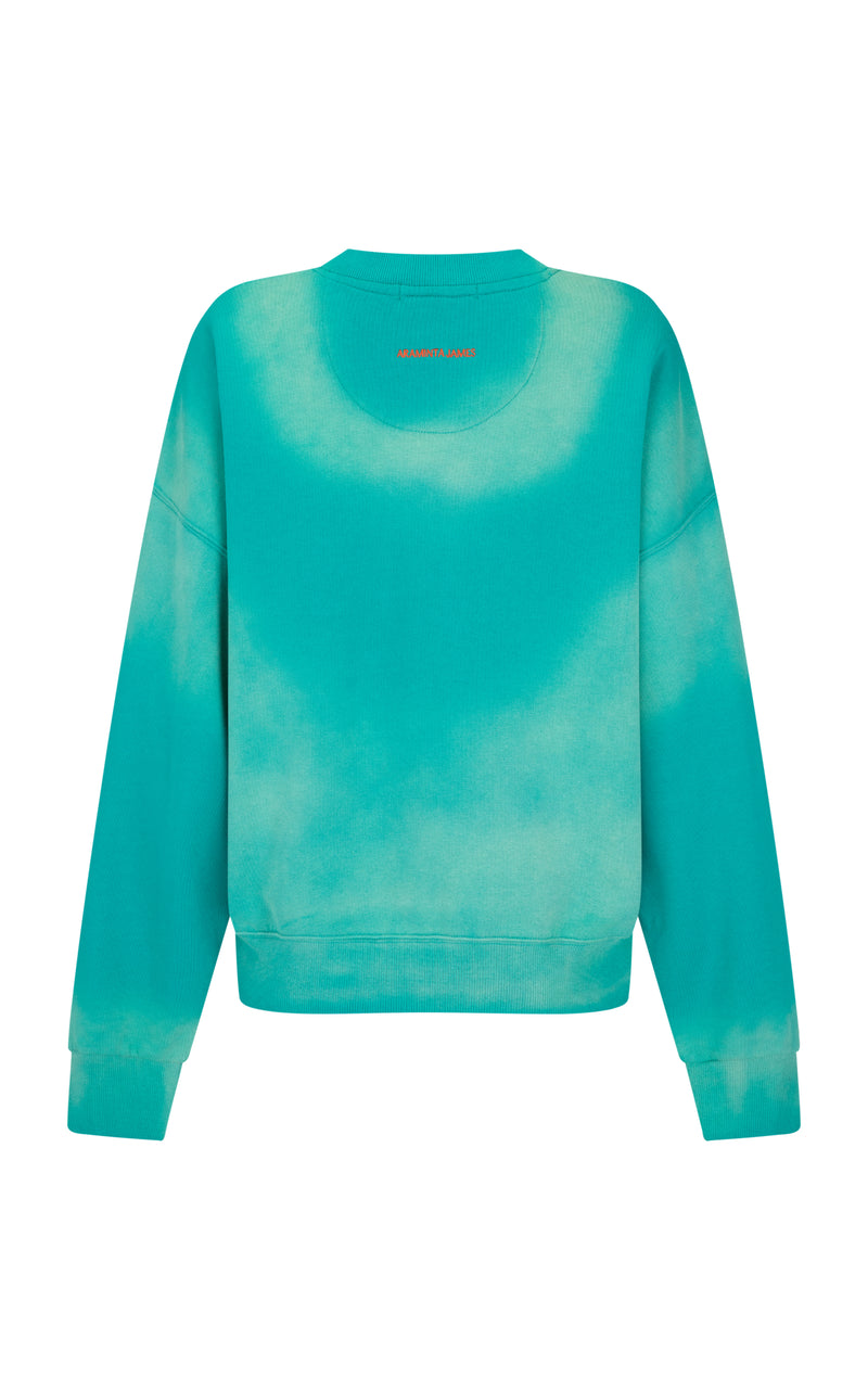 Hotel Paris Sweatshirt Washed Ocean Green