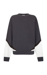 Splice Sweatshirt Noir