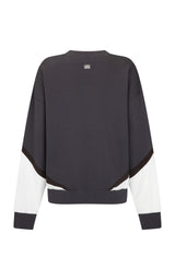 Splice Sweatshirt Noir