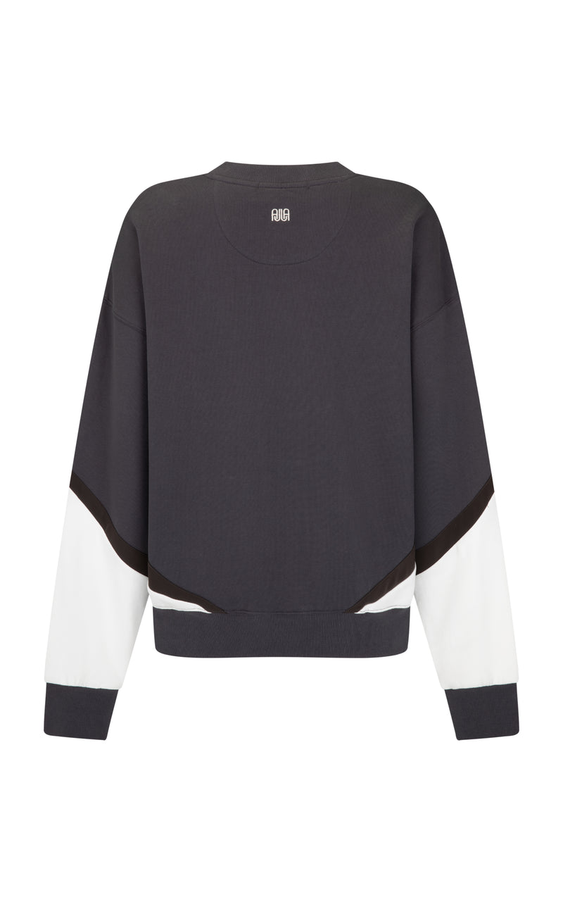 Splice Sweatshirt Noir